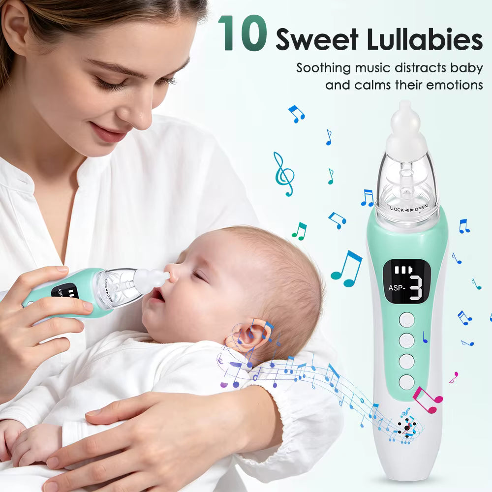 Electric Baby Nasal Aspirator with Music & 3 Suction Levels