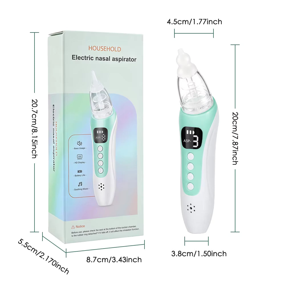 Electric Baby Nasal Aspirator with Music & 3 Suction Levels